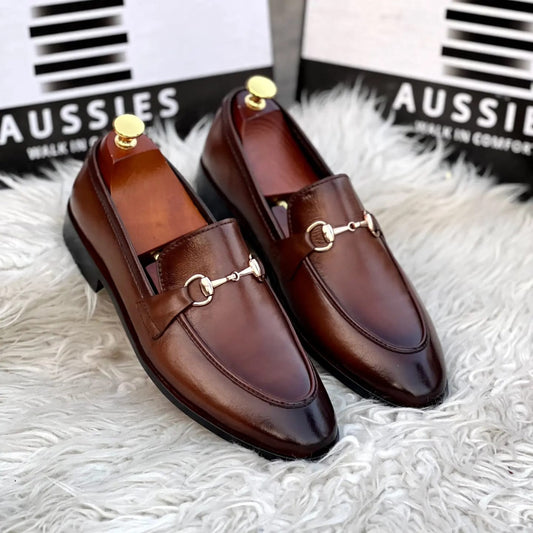 Men casual shoes (HP-1201 Brown)