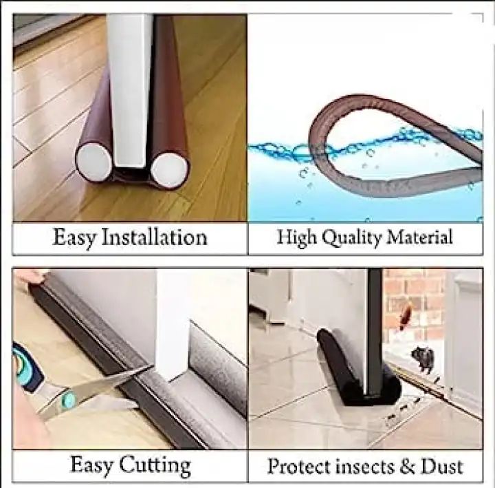 38 Inches Door Dust Stopper Draft & Insect Air Stopper Under Bottom Seal Twin Guard For Door And Window