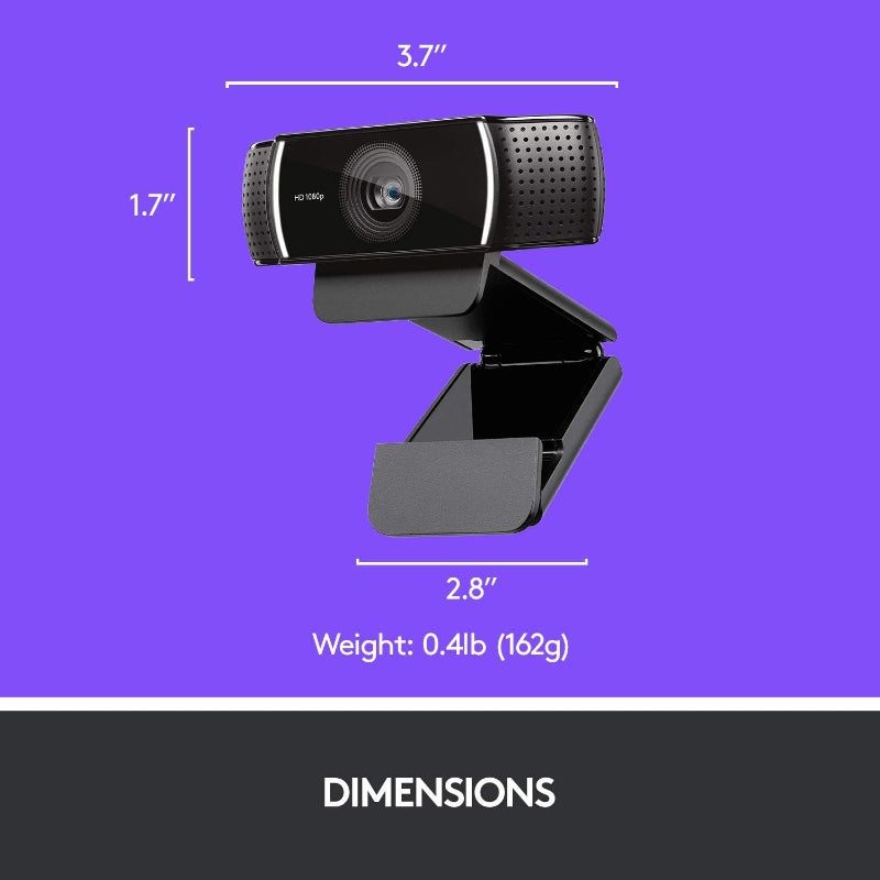 C922x Full HD 1080p High-Performance Pro Stream Webcam