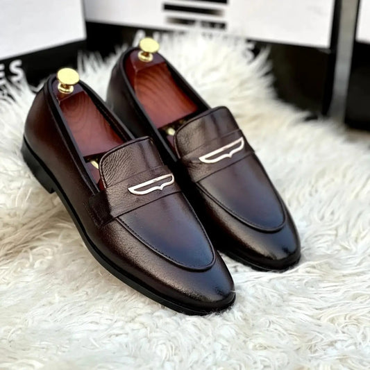 Men casual shoes (LEV-1101 Brown)