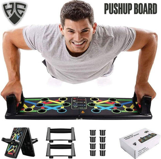 9in1 Foldable Push Up Board Multi-Functional Body Building Fitness