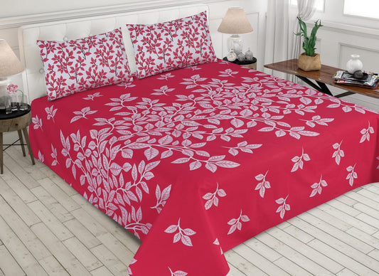 3 piecs cotton fabric bed sheet