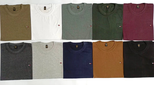 Plain Tommy T Shirts in 10 Colors