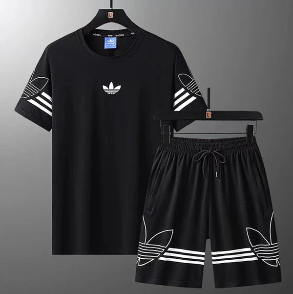 Adidas Short Shirt Set Men's-Black