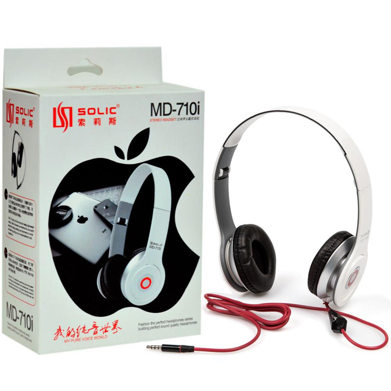 MD 710i High-Quality Stereo Headphones With Clear Sound And Microphone Ideal For Mobile And PC Use