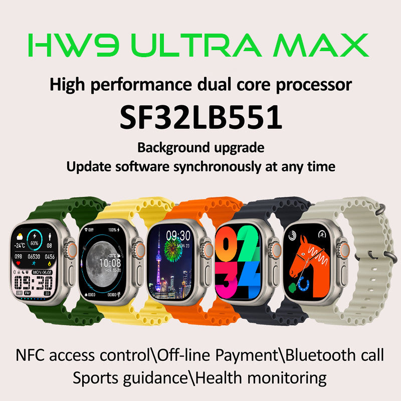 HW9 Ultra Max 2.2 Inch Amoled Screen Display Series 8 Smart Watch