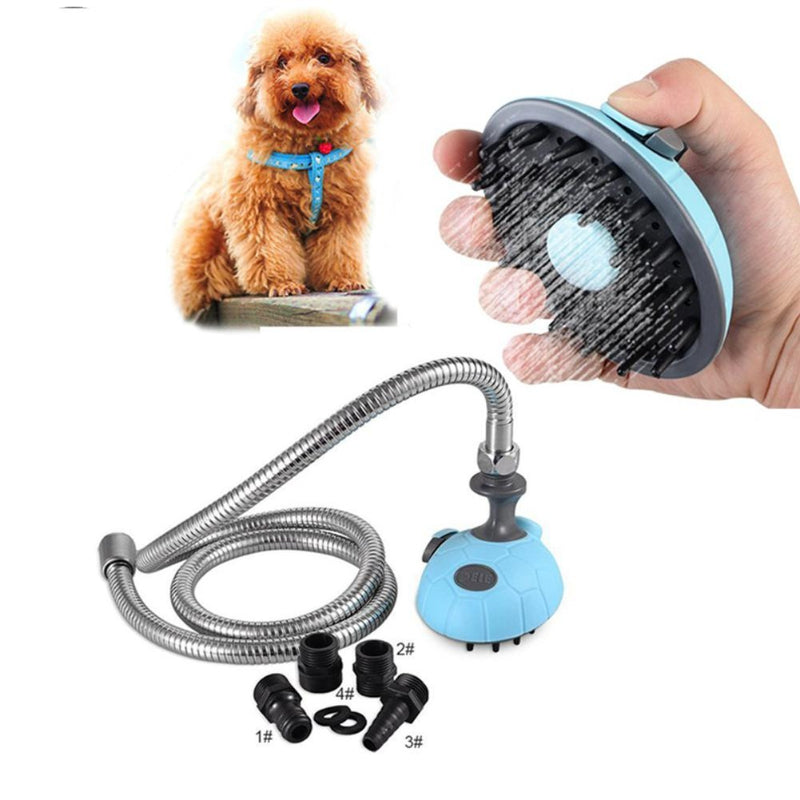 Multifunction Pet Grooming Shower With Brush Easy Bath Tool