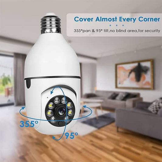 New Speed-x Bulb Camera 1080p Wifi 360 Degree Panoramic Night Vision Two-way Audio Motion Detectionnew Speed-x Bulb Camera 1080p Wifi 360 Degree Panoramic Night Vision Two-way Audio Motion Detection
