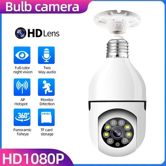 New Speed-x Bulb Camera 1080p Wifi 360 Degree Panoramic Night Vision Two-way Audio Motion Detectionnew Speed-x Bulb Camera 1080p Wifi 360 Degree Panoramic Night Vision Two-way Audio Motion Detection