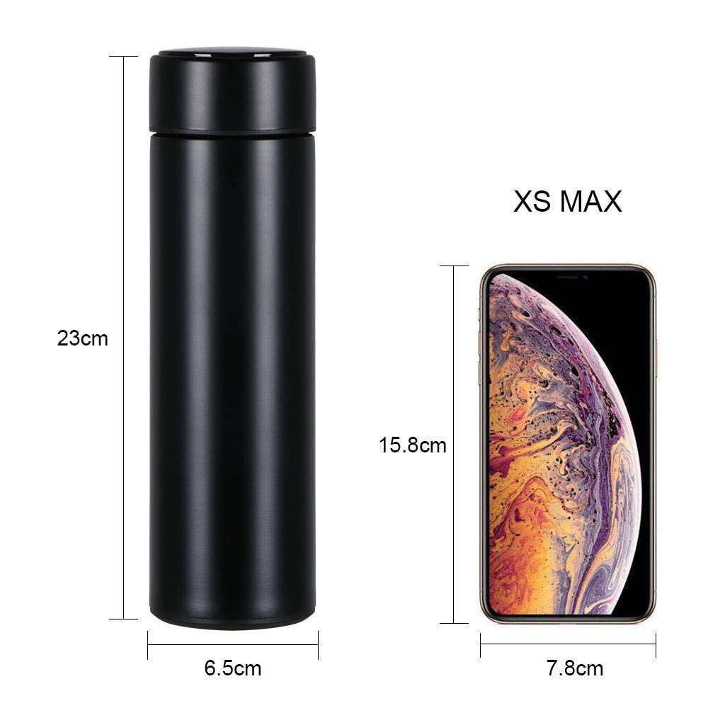 Smart Thermos Water Bottle LED Digital Temperature Water Bottle Display Stainless Steel Coffee Thermal Vaccum Mug Intelligent Insulation Cups Vacuum Flask Temperature Bottles