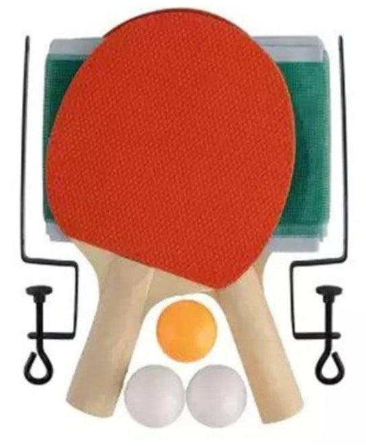Table Tennis Racket Set With Net And Three Balls For Children, Kids
