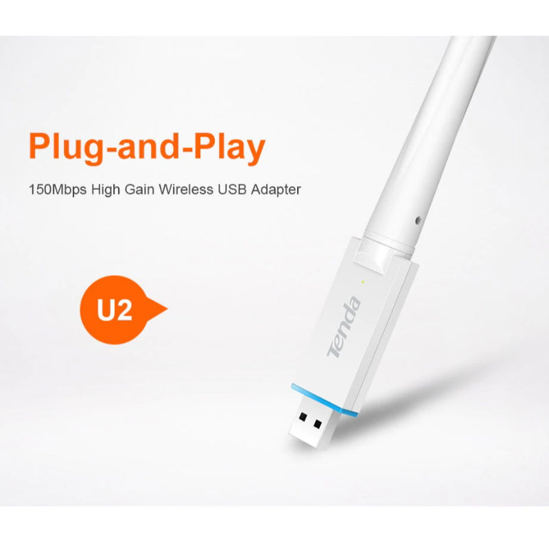 U2 Plug And Play 150Mbps High Grain Wireless Adapter